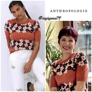 NWT, Anthropologie, Maeve Jacquard Knit Sweater